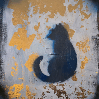 Obraz - niebieski kot